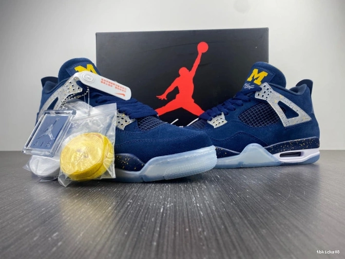 Cheap TBkick Michigan Air Jordan Retro AJ4-1036660 4 (PE) 0710
